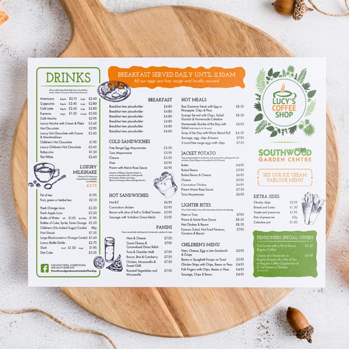 Menu design