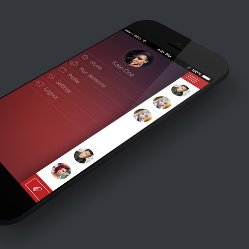 Great design for a timeline like messenger app needed :)