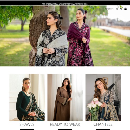 Ecommerce women clothing website