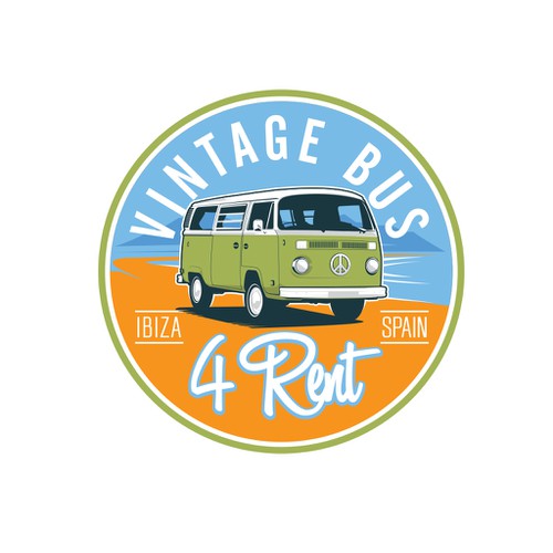 Logo for Vintage Bus rental company