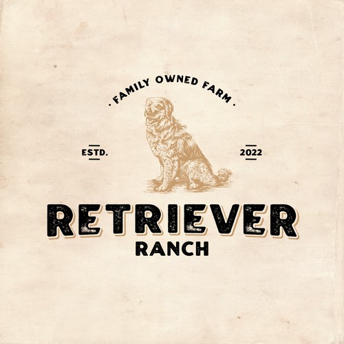 Vintage Retro Logo for Ranch Business 