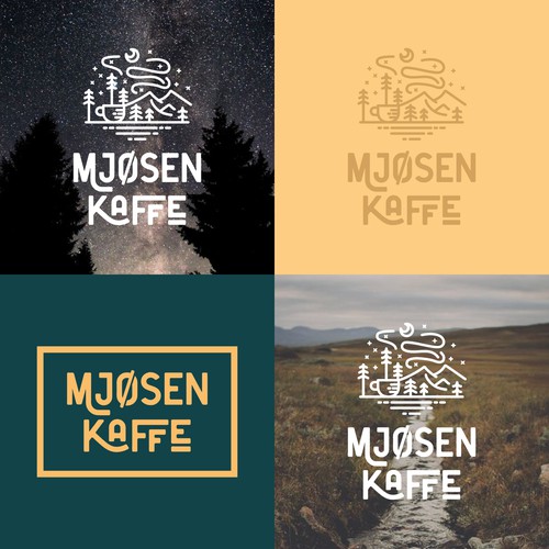 Logodesign for Mjosen Kaffe, a coffee roastery in Norway 