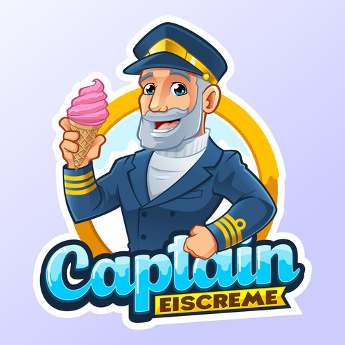 Captain Eiscreme Logo and Mascot design