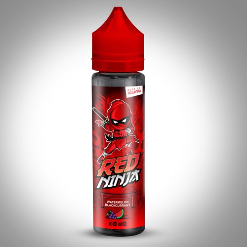 red ninja ejuice liquid