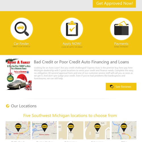 Create the next website design for ExpressAuto.com