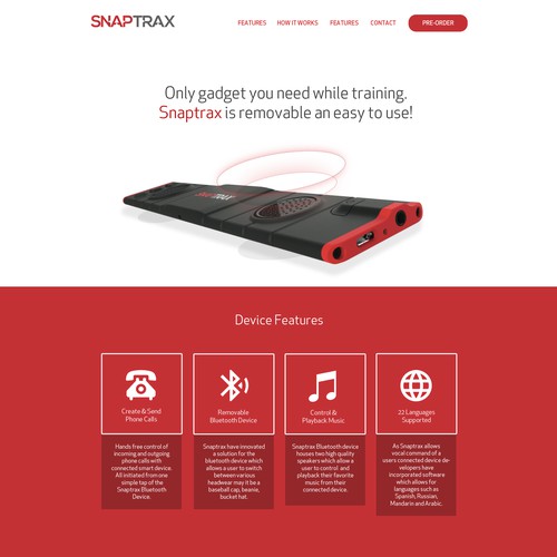 Snaptrax website concept
