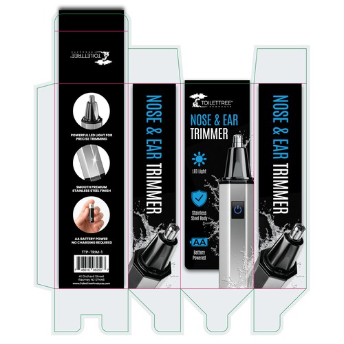 Packaging for a nose and ear trimmer
