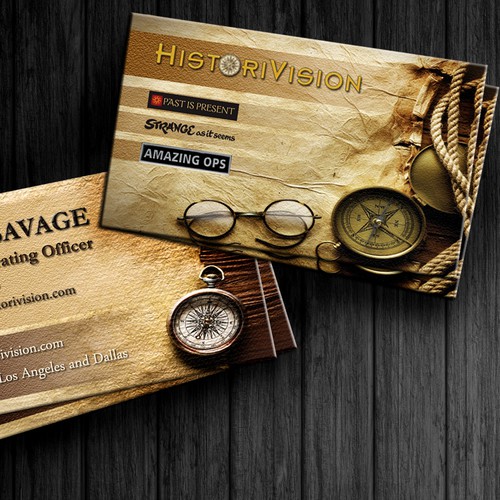 Create the next business card for HistoriVision