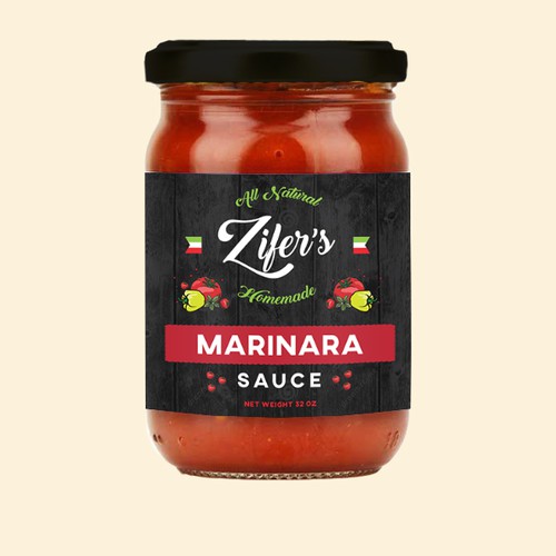 Label design for tomato sauce 