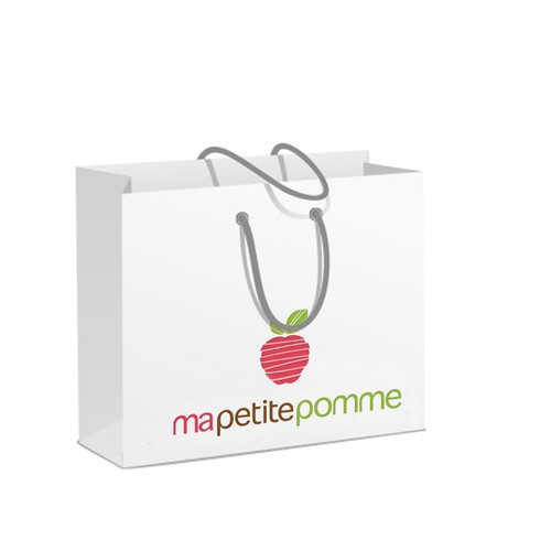 Un logo pour "Ma petite pomme" ! Un site marchand de produits respecteux pour bébé, enfants...