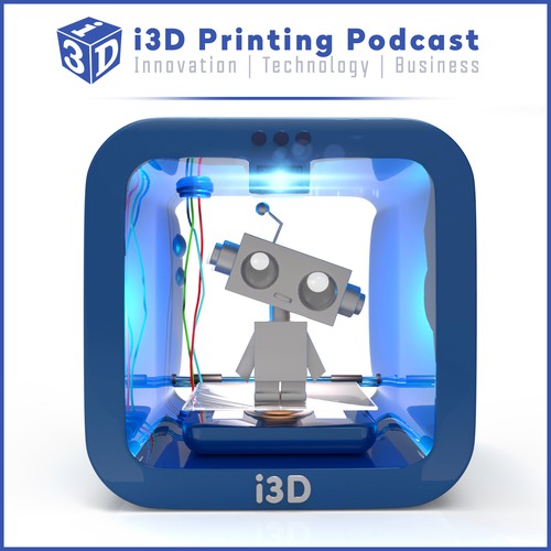Create an innovative Podcast Cover for i3D Printing Podcast