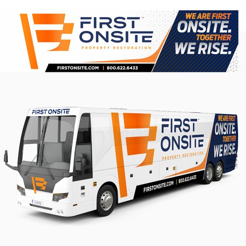 First Onsite Bus Wrap