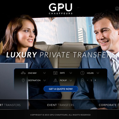 Simple and professional website for GPU Chauffeurs