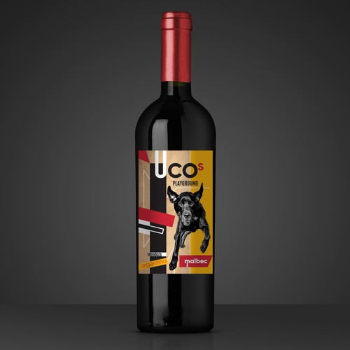 Uco's Playground - Modern Wine Label