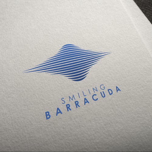 simple logo for smiling barracuda 