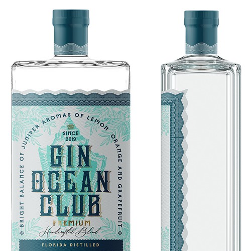Premium Gin Label