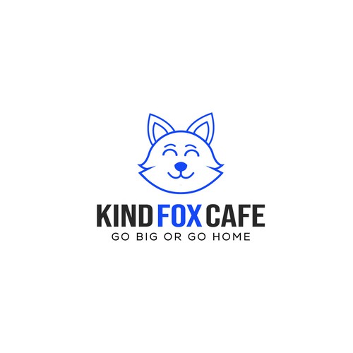 A kind fox logo
