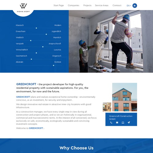 Website construction company