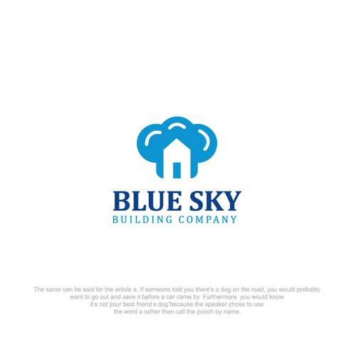 blue sky building