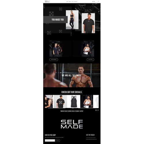 Design audit and implementation for ecommerce athletic wear 