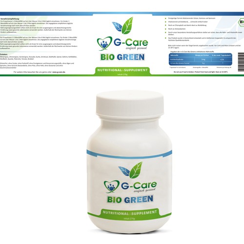 Help G-Care with a new product label design :)!!!