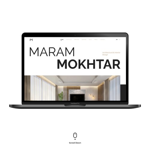 Maram Mokhtar Website Design Concept