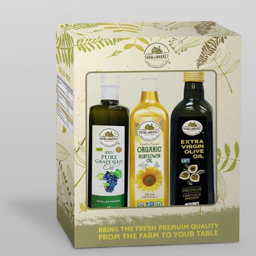 Box design for olive oil