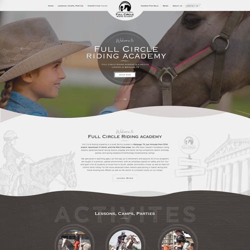 Modern & luxurious equestrian center searching for a fresh website to better reflect our facility