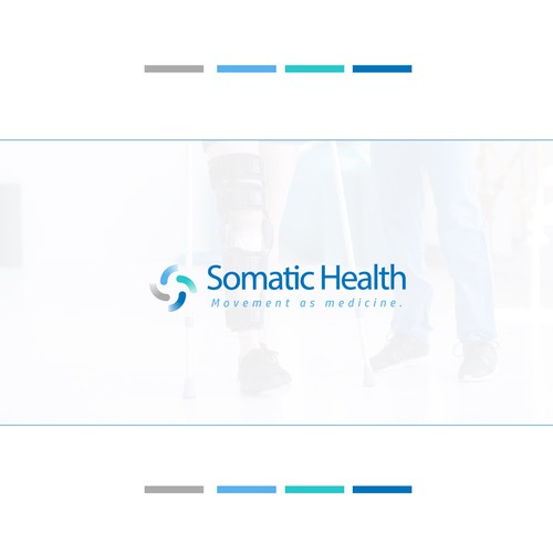 Logo with movement as medicine.