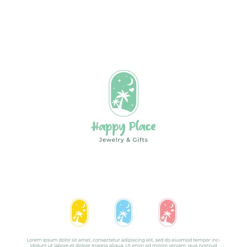 Happy Place Logo Concept For a Jewellery & Gift Shop.
