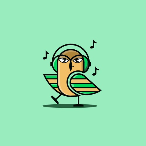 Owl Beats logo design