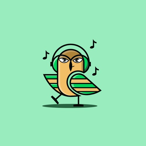 Owl Beats logo design