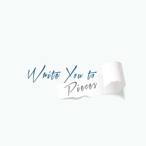 Design an inviting logo for writing blog "Write You to Pieces"  capturing passion for writing