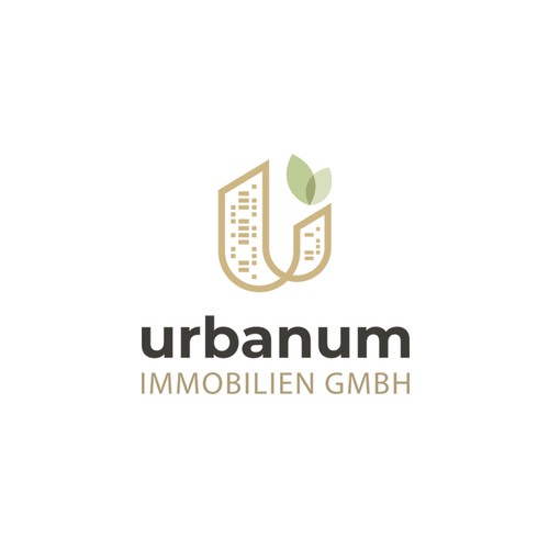 Monogram UI Logo Design for Urbanum Immobilien GMBH