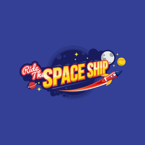 Logo idea for Kiddie ride Space Ship