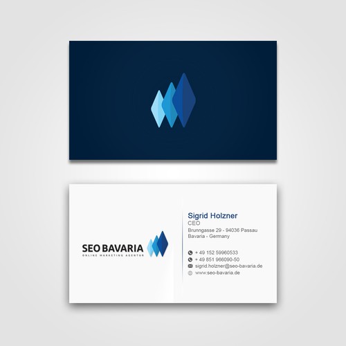 Business card concept for Seo bavaria