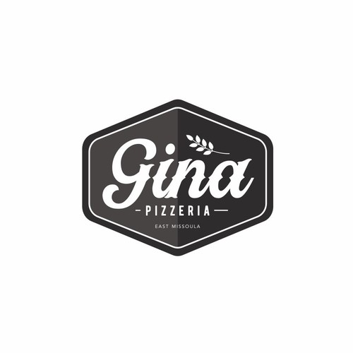 retro look pizza logo