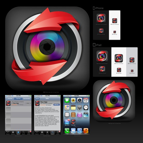 icon design for SpinCamera