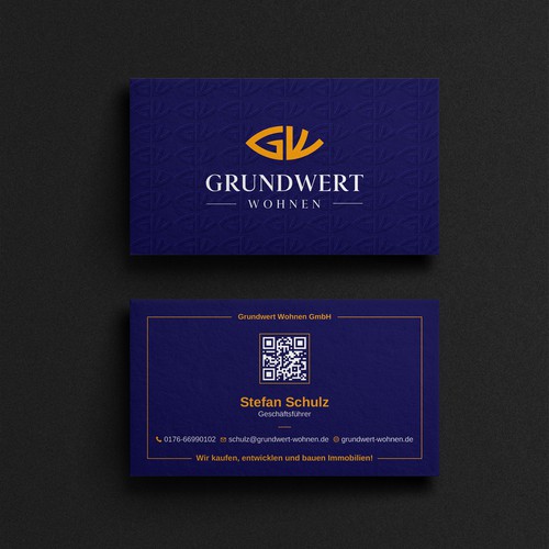 Embossed Business card