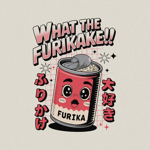 "What The Furikake" Retro Kawaii Tee