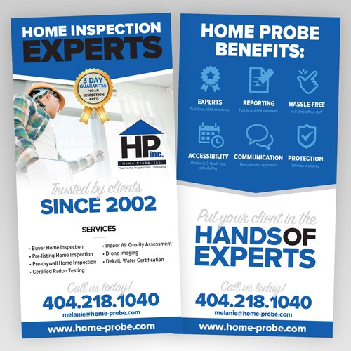 Flyer design for Home Inspection Company