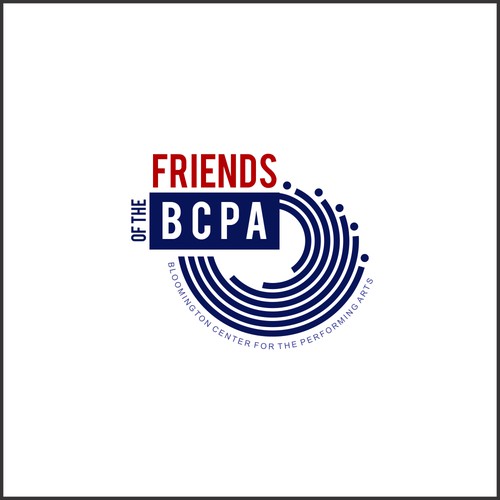 Artsy and colorful logo for Friends of the BCPA