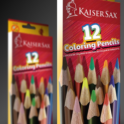Kaiser Sax - Packaging for 12 coloring Pencils