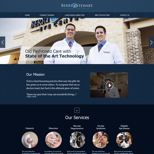 Update a website for a fast growing ophthalmology practice!