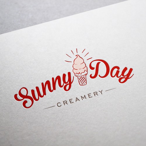 Bold logo concept for Creamery