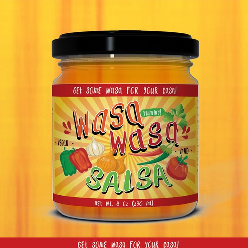 Eye Popping Salsa Label