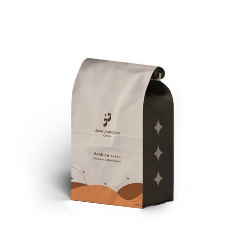 coffee beans bag for Java Junction