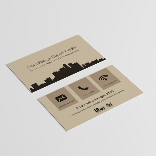 business card for investment professionals