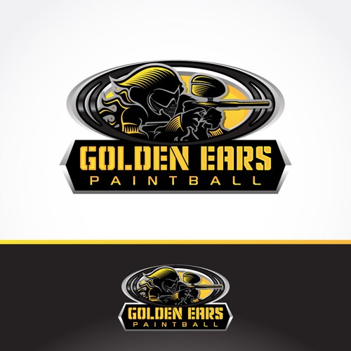 Create the next logo for Golden Ears Paintball