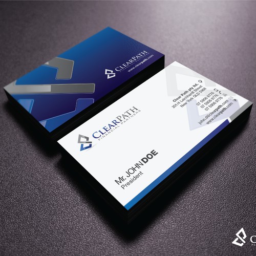 Logo & Business Card proposal for ClearPath Financial Partners.